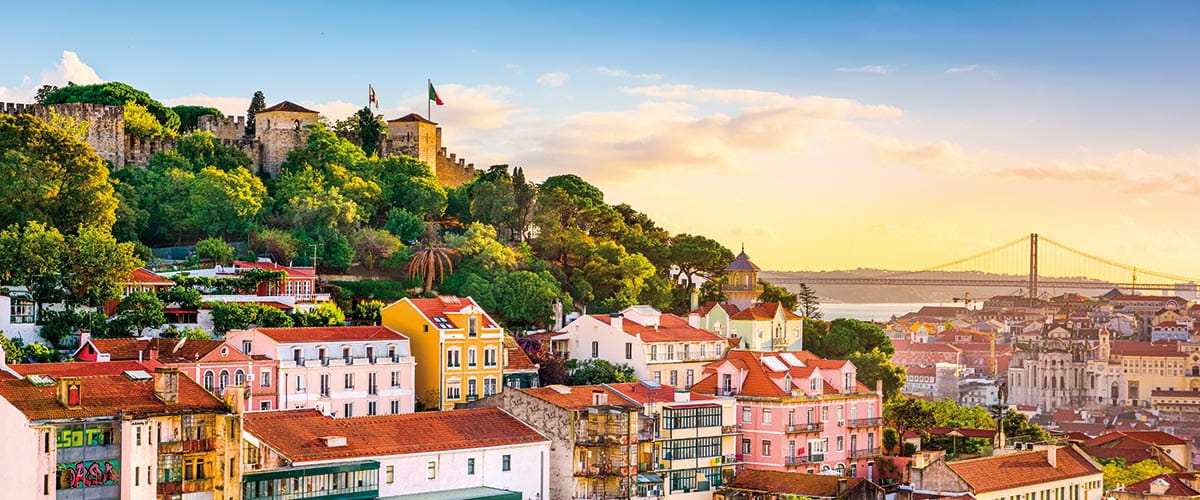 A view over the city of Lisbon, Portugal